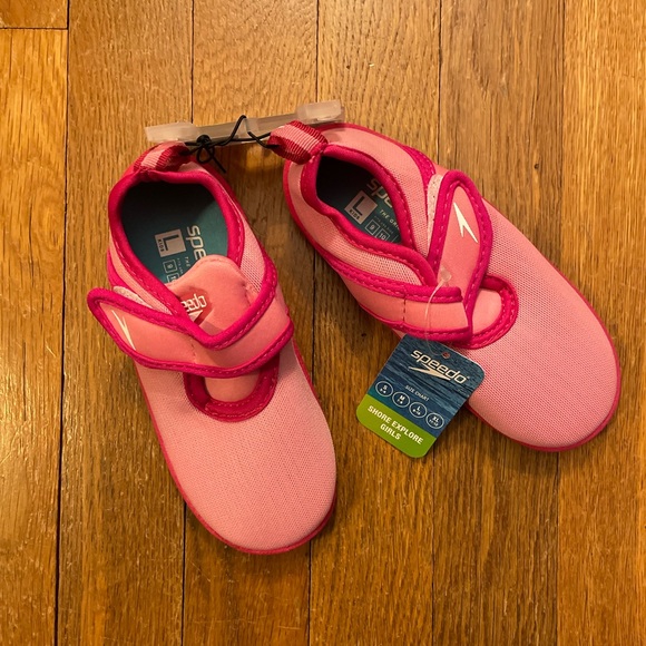 Speedo Shoes Nwt Speedo Kids Pink Shore Explorer Velcro Water Shoes